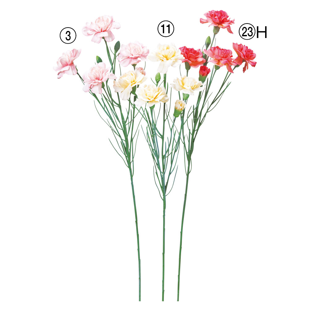 A-35370 カーネーション×４　つぼみ×３