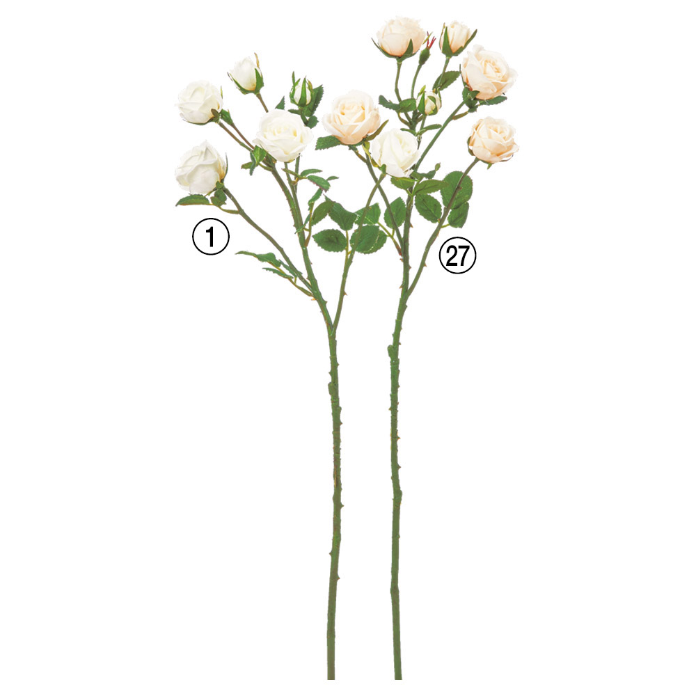 A-35414 ローズ×５　つぼみ×２