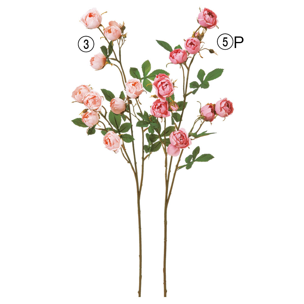 A-35425 ローズ×９　つぼみ×７