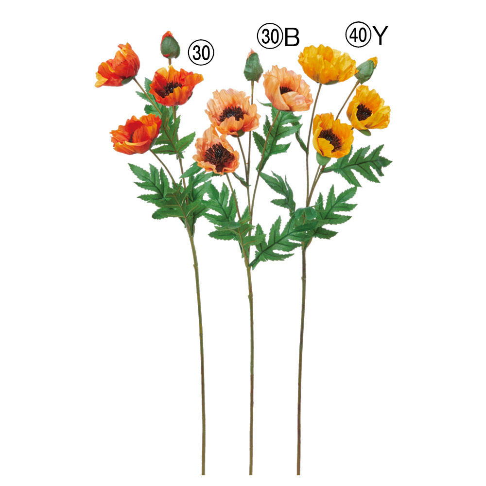 A-35443 ポピーＸ３　つぼみＸ１