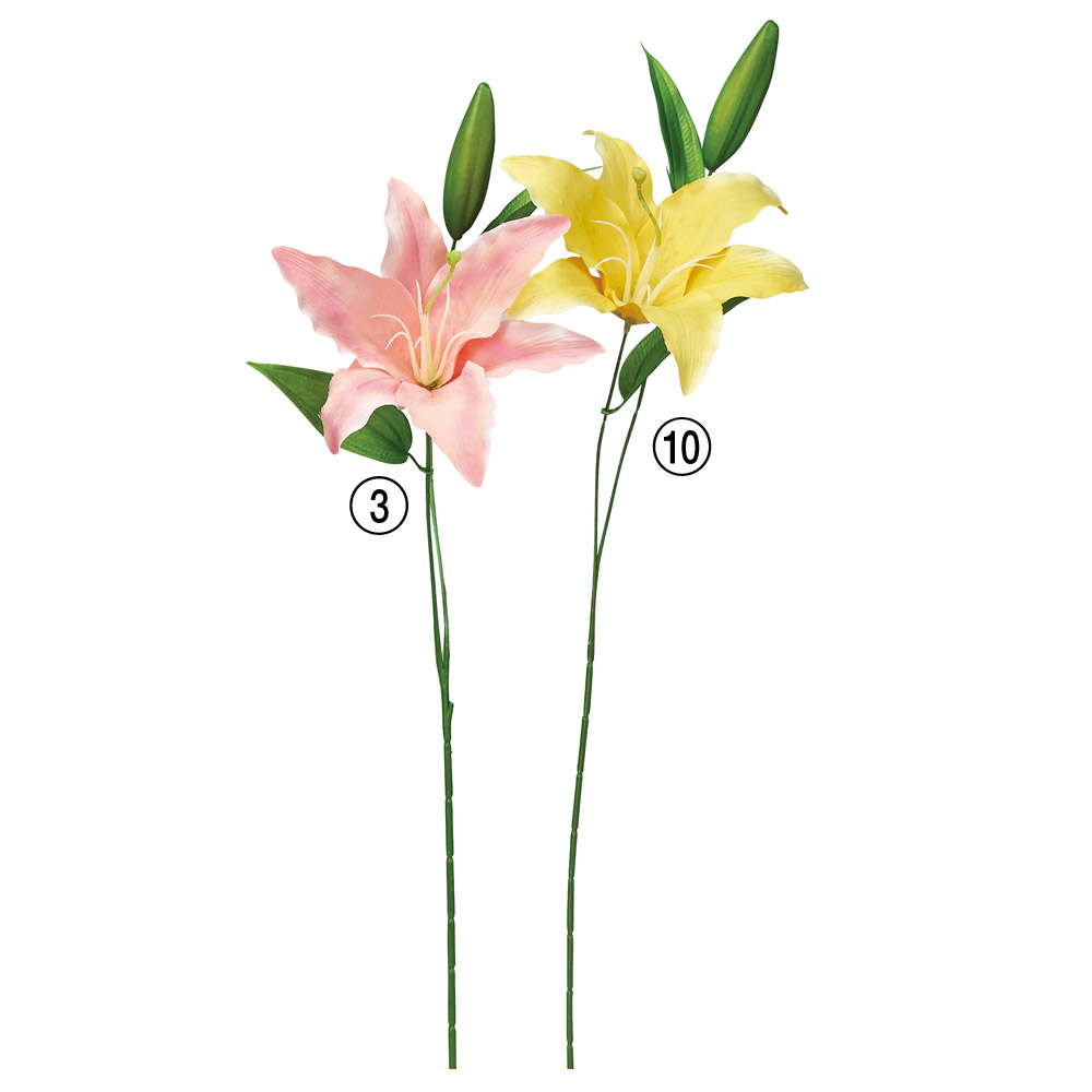 A-34624 ユリ×１　つぼみ×１