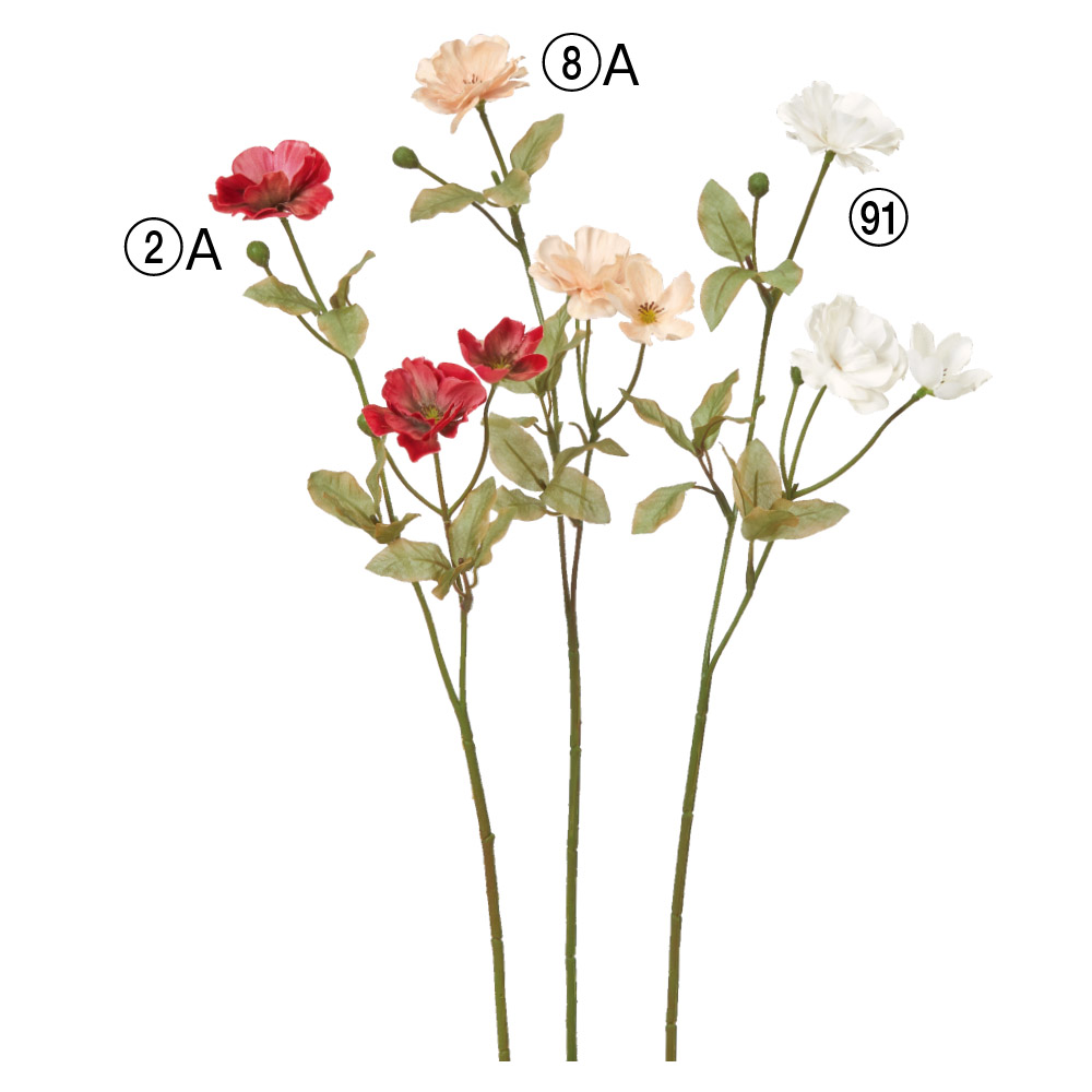 A-34923 ミニフラワースプレー×３　つぼみ×２